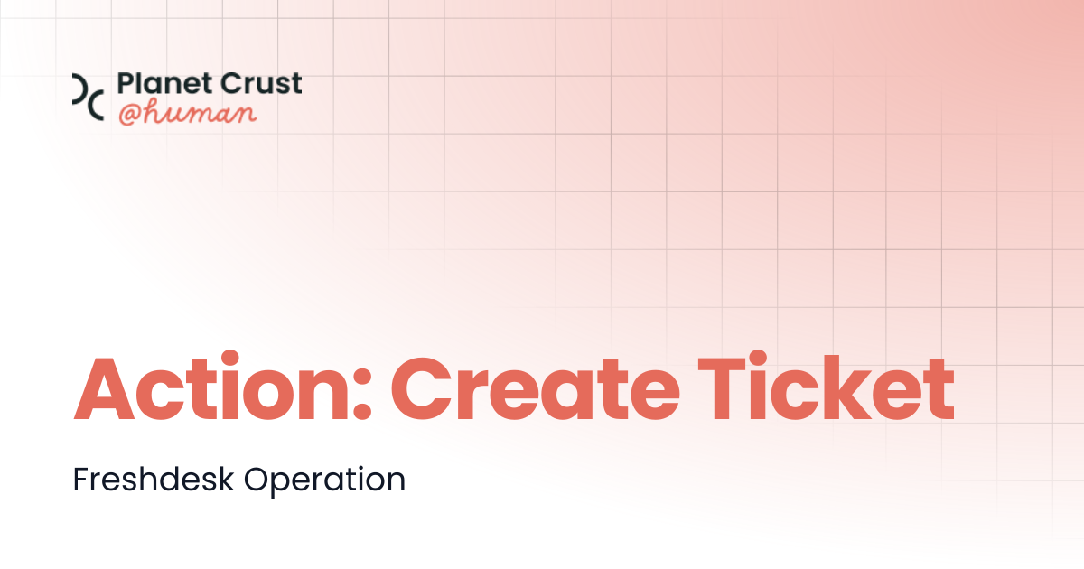 Action: Create Ticket | @Human Documentation